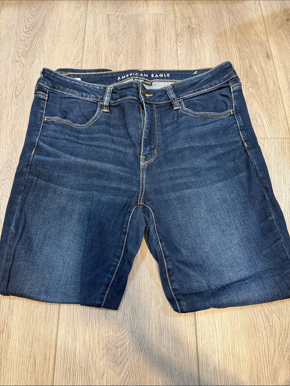 American Eagle Dark Wash Denim Jeggings Sz 14 Regular